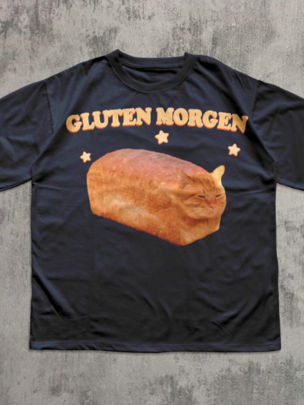 Gluten Morgen Funny Cat meme T-shirt